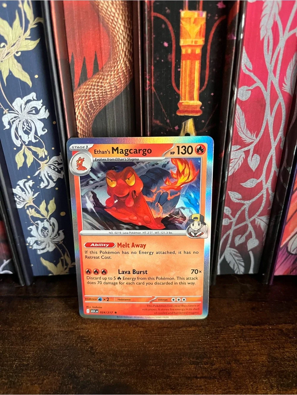 Ethan's Magcargo Pokemon Ascended Heroes Holo Rare Trading Card 024/217